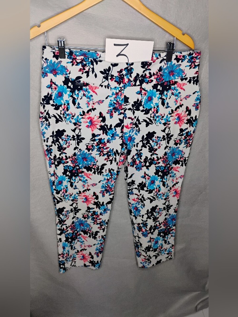Peck & Peck Ankle Pull on Pants Floral Print Pants Women's Size 16